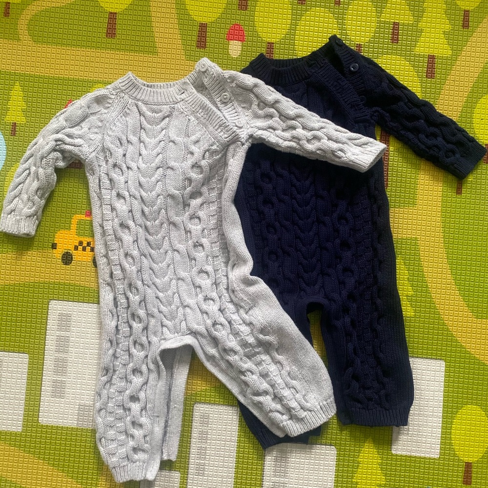 Baby sweater onesie